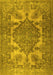 Machine Washable Persian Yellow Traditional Rug, wshtr2909yw