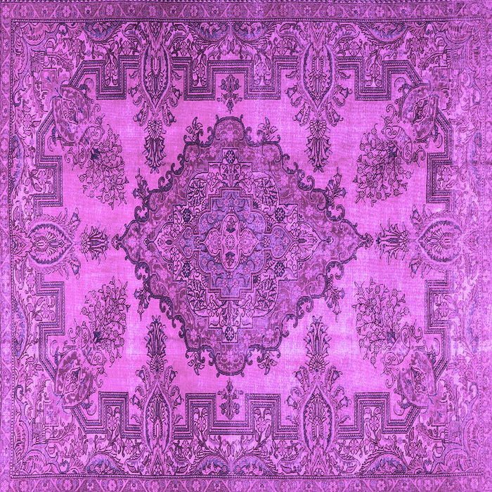 Square Persian Purple Traditional Rug, tr2909pur