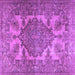 Square Persian Purple Traditional Rug, tr2909pur