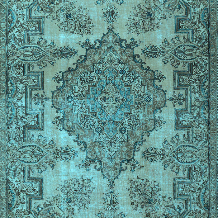 Machine Washable Persian Light Blue Traditional Rug, wshtr2909lblu