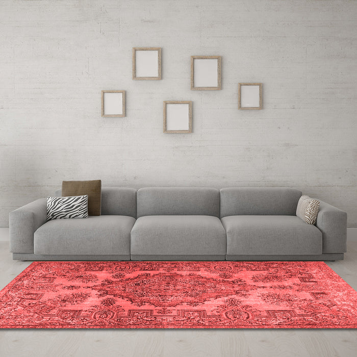 Traditional Red Washable Rugs