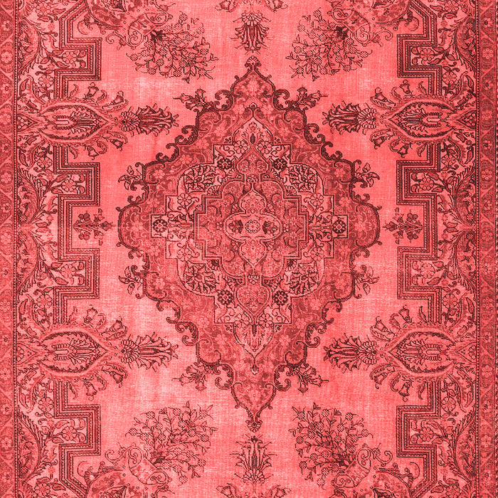Machine Washable Persian Red Traditional Rug, wshtr2909red
