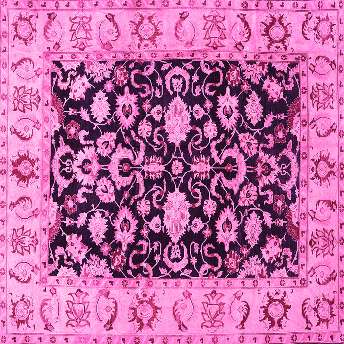 Square Persian Pink Traditional Rug, tr290pnk