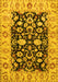 Machine Washable Persian Yellow Traditional Rug, wshtr290yw