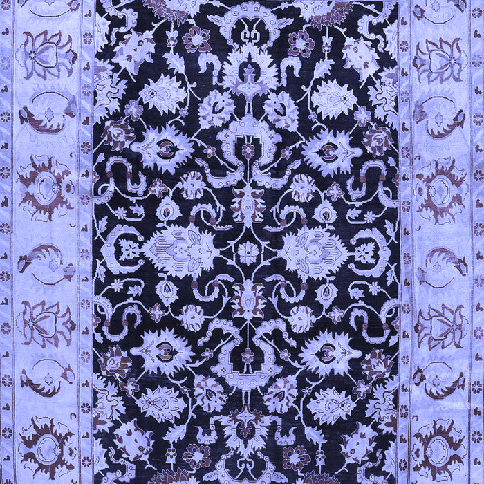 Machine Washable Persian Blue Traditional Rug, wshtr290blu