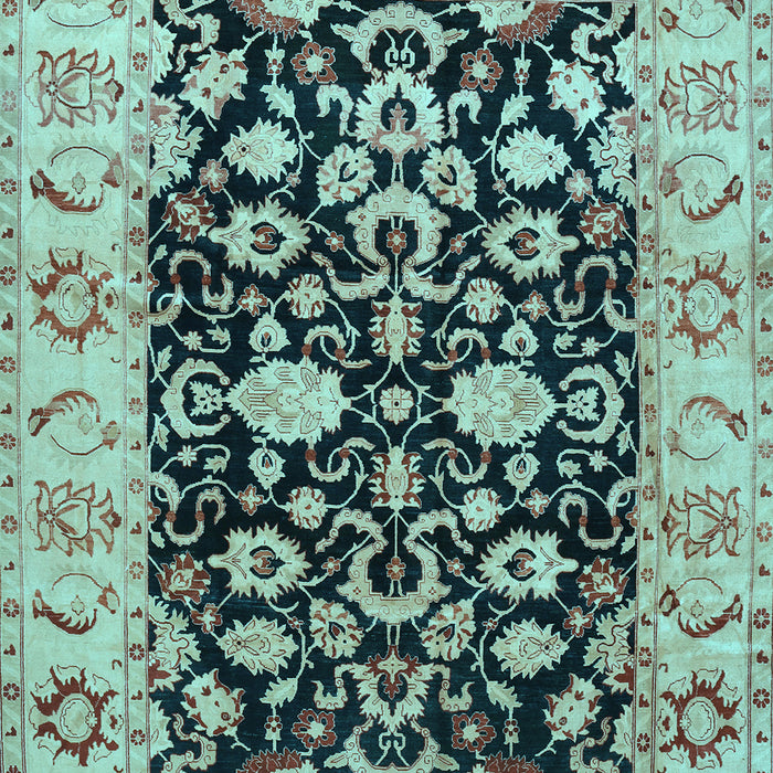Machine Washable Persian Light Blue Traditional Rug, wshtr290lblu