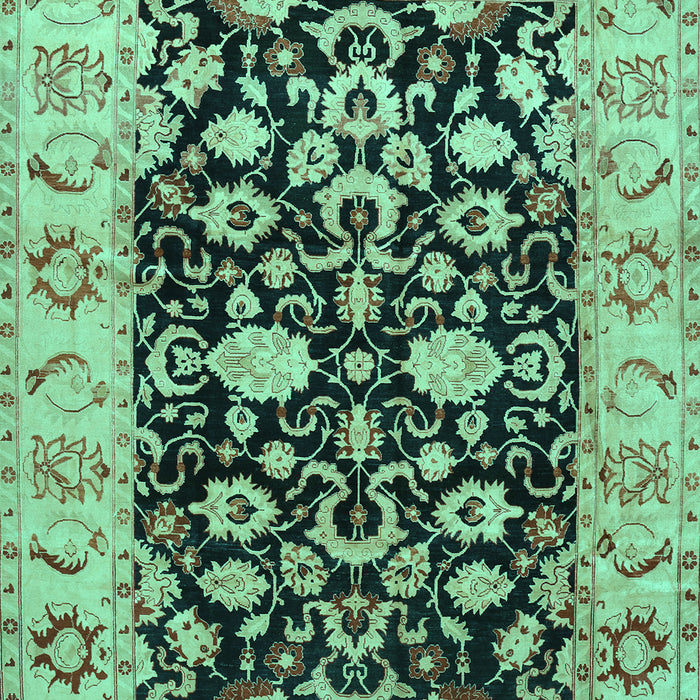 Machine Washable Persian Turquoise Traditional Area Rugs, wshtr290turq