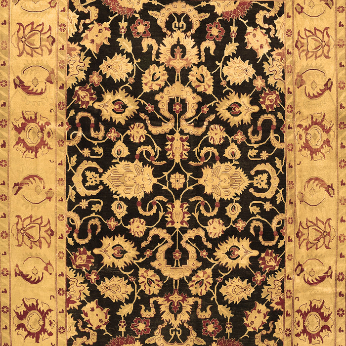 Machine Washable Persian Brown Traditional Rug, wshtr290brn