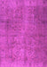 Machine Washable Persian Pink Traditional Rug, wshtr2911pnk