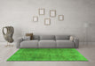 Machine Washable Persian Green Traditional Area Rugs in a Living Room,, wshtr2911grn