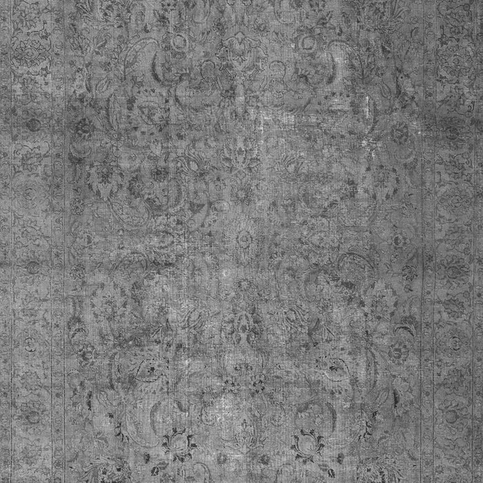 Serging Thickness of Machine Washable Persian Gray Traditional Rug, wshtr2911gry