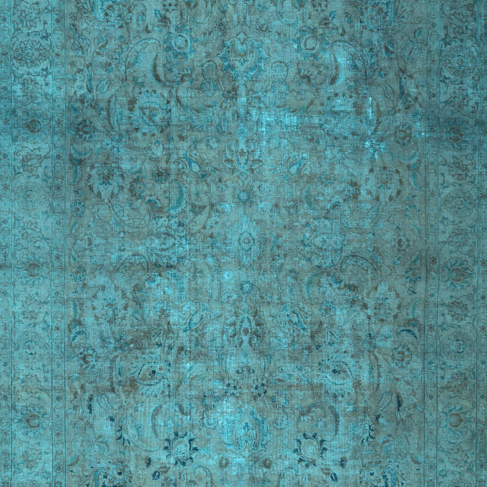Machine Washable Persian Light Blue Traditional Rug, wshtr2911lblu