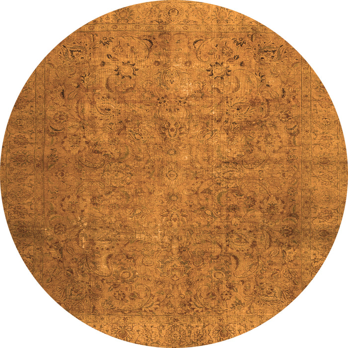 Square Persian Orange Traditional Rug, tr2911org