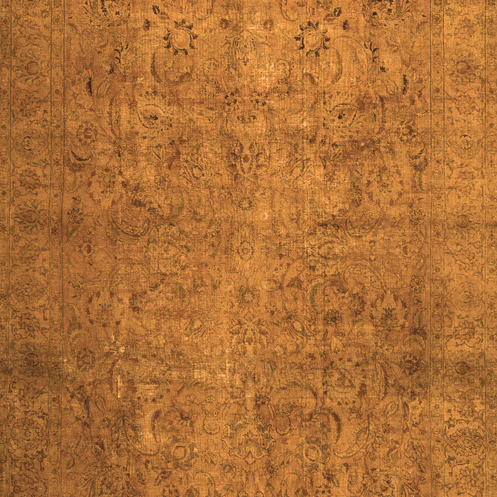 Serging Thickness of Machine Washable Persian Orange Traditional Area Rugs, wshtr2911org
