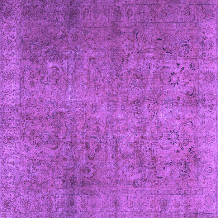 Square Persian Purple Traditional Rug, tr2911pur