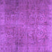 Square Persian Purple Traditional Rug, tr2911pur