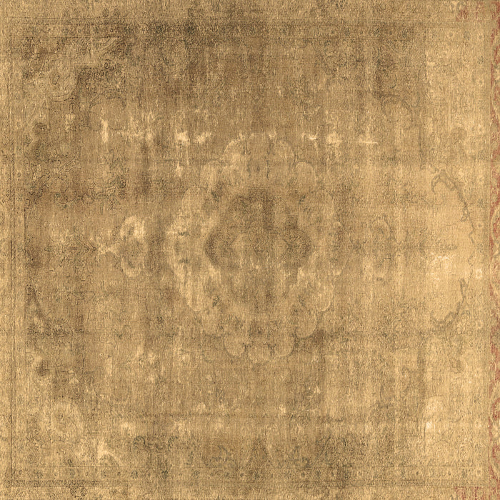 Square Machine Washable Persian Brown Traditional Rug, wshtr2912brn