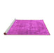 Sideview of Machine Washable Persian Pink Traditional Rug, wshtr2912pnk