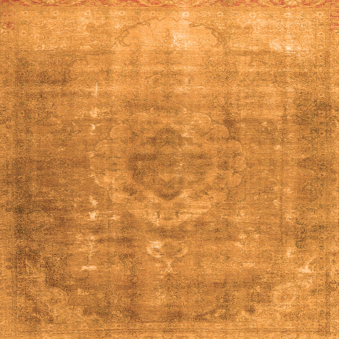 Serging Thickness of Persian Orange Traditional Rug, tr2912org