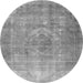 Machine Washable Persian Gray Traditional Rug, wshtr2912gry