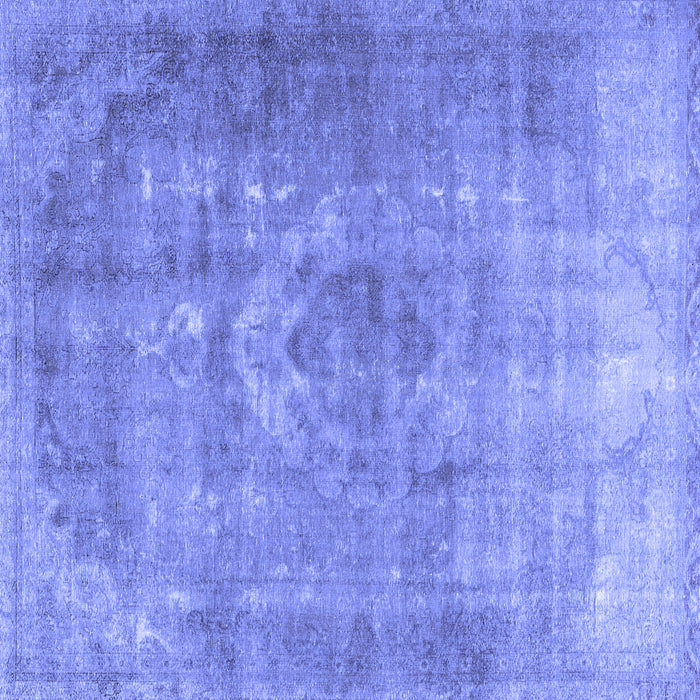 Square Persian Blue Traditional Rug, tr2912blu