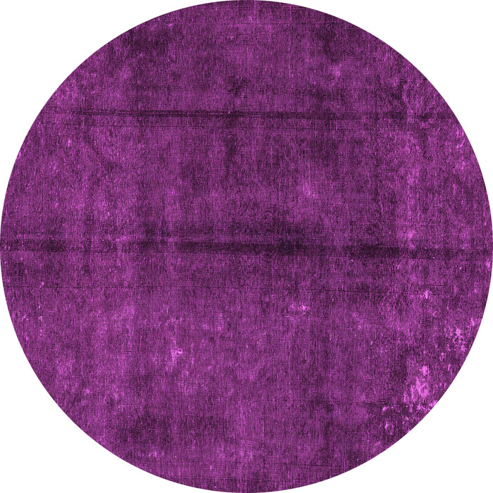 Round Machine Washable Persian Pink Traditional Rug, wshtr2913pnk