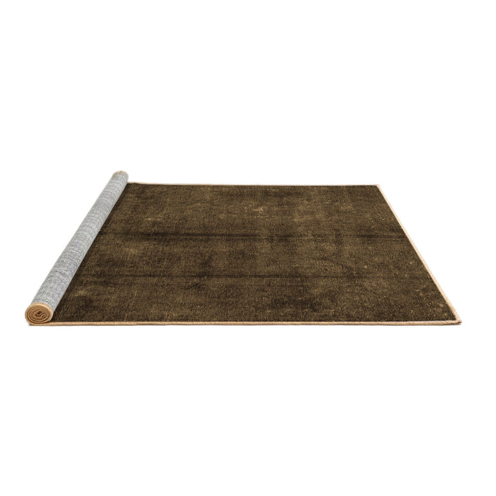 Sideview of Machine Washable Persian Brown Traditional Rug, wshtr2913brn