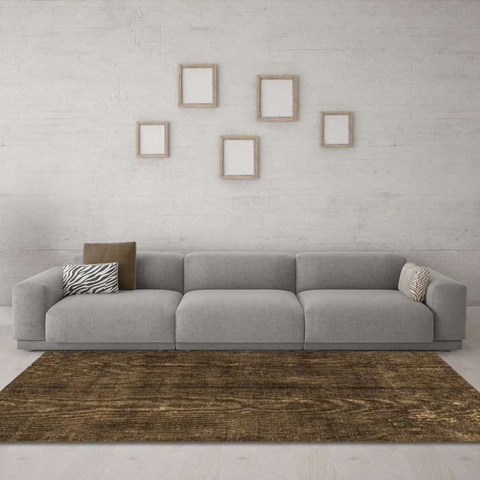 Machine Washable Persian Brown Traditional Rug in a Living Room,, wshtr2913brn