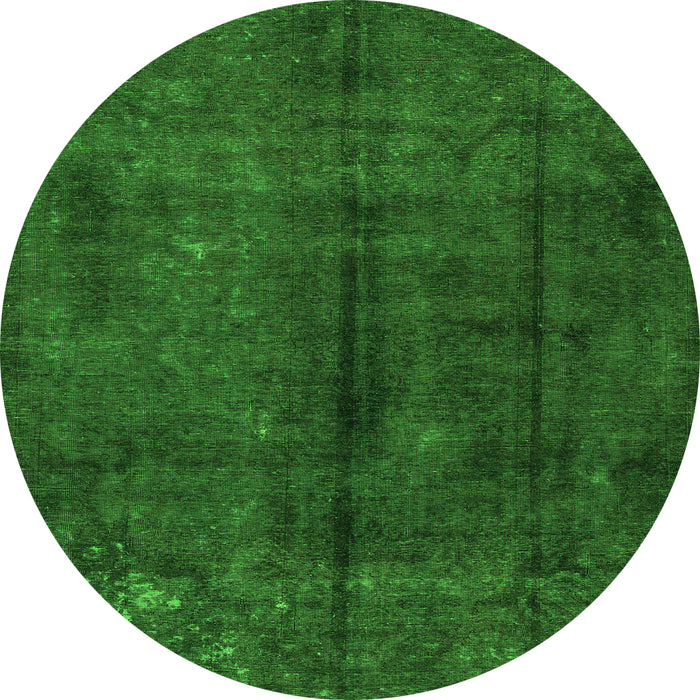 Square Persian Green Traditional Rug, tr2913grn