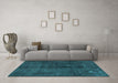 Machine Washable Persian Light Blue Traditional Rug in a Living Room, wshtr2913lblu