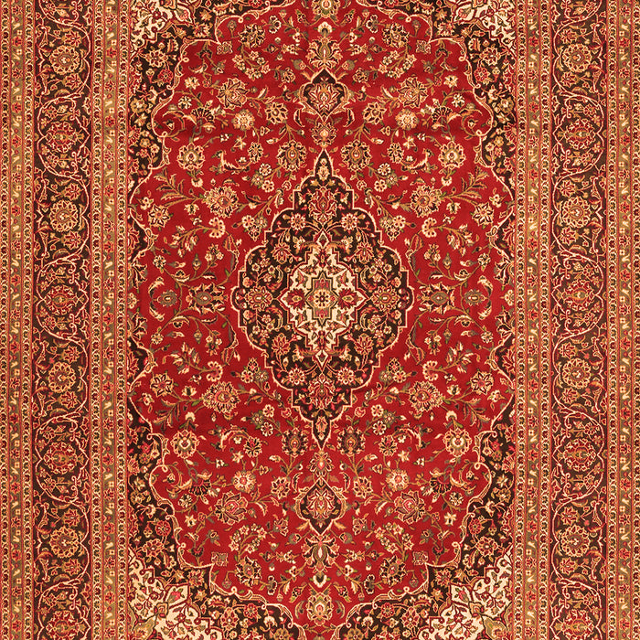 Medallion Orange Traditional Rug, tr2914org