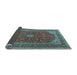 Sideview of Medallion Light Blue Traditional Rug, tr2914lblu