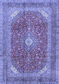 Medallion Blue Traditional Rug, tr2915blu