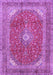 Medallion Purple Traditional Rug, tr2915pur