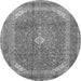 Square Medallion Gray Traditional Rug, tr2915gry