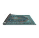 Sideview of Medallion Light Blue Traditional Rug, tr2916lblu