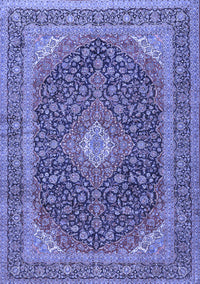 Medallion Blue Traditional Rug, tr2916blu