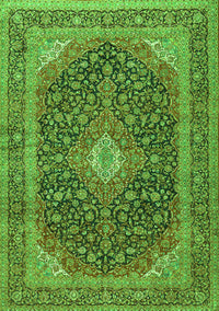 Medallion Green Traditional Rug, tr2916grn