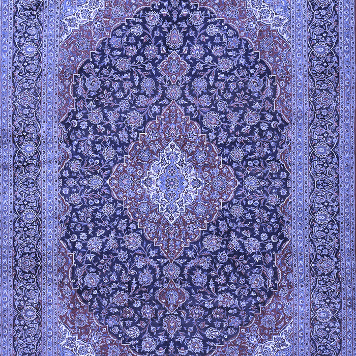 Medallion Blue Traditional Rug, tr2916blu