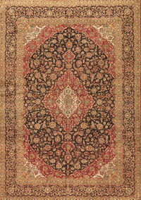 Medallion Brown Traditional Rug, tr2916brn