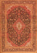 Medallion Orange Traditional Rug, tr2916org