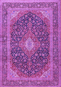 Medallion Purple Traditional Rug, tr2916pur