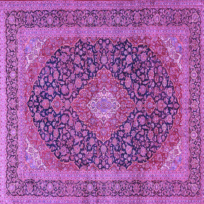 Square Medallion Purple Traditional Rug, tr2916pur