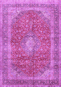 Medallion Purple Traditional Rug, tr2917pur