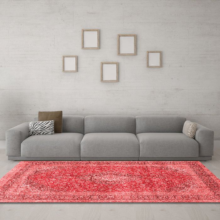 Traditional Red Washable Rugs