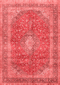 Medallion Red Traditional Rug, tr2917red