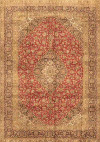 Medallion Brown Traditional Rug, tr2917brn