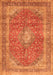 Medallion Orange Traditional Rug, tr2917org