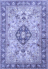 Medallion Blue Traditional Rug, tr2918blu