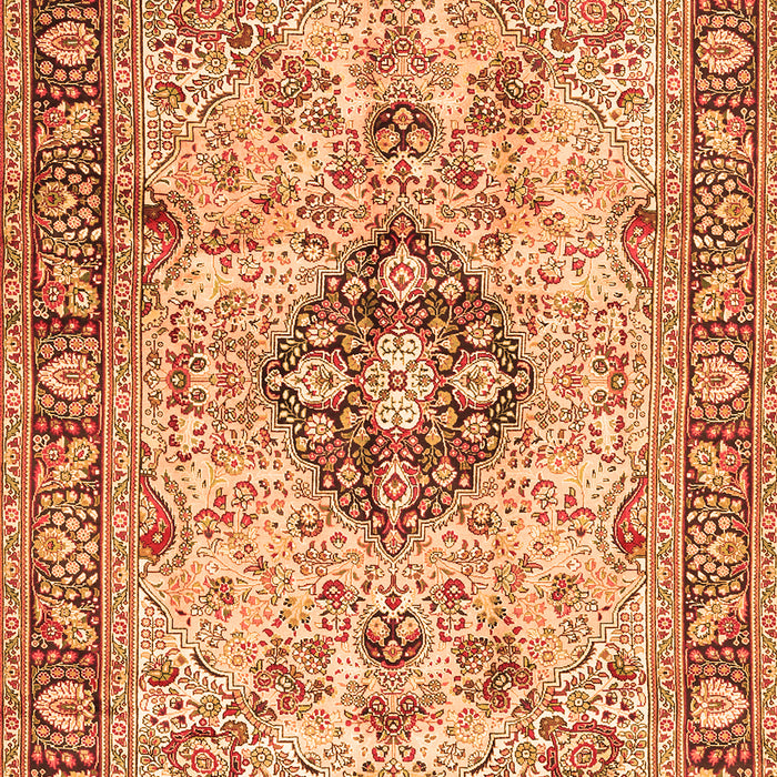 Medallion Orange Traditional Rug, tr2918org